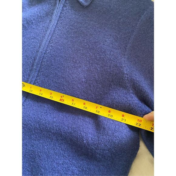 Nouveaux 100% Wool Purple Full Zip Cardigan Sz Xl NWT - Picture 12 of 12